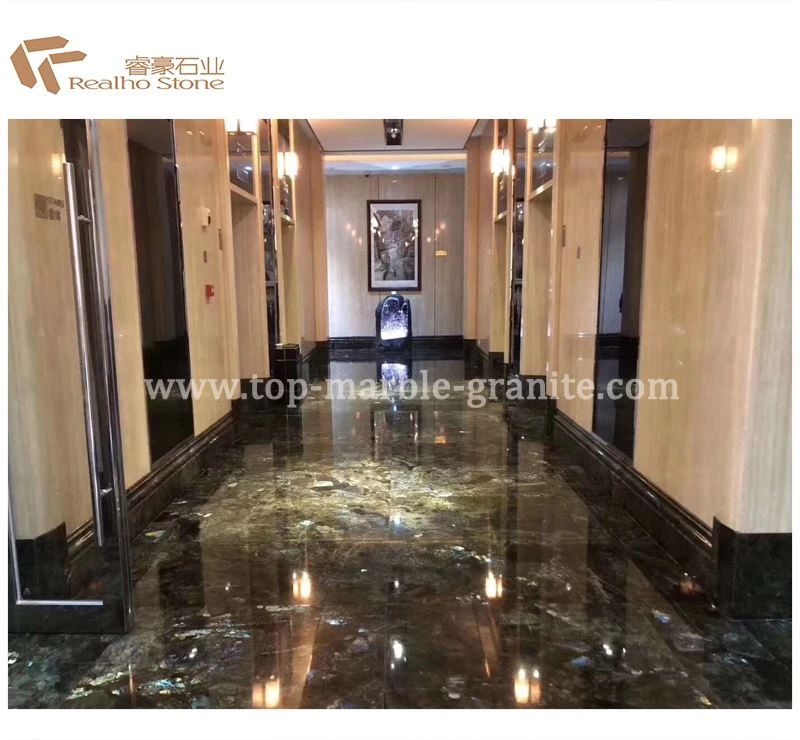 Labradorite blue granite floor tiles