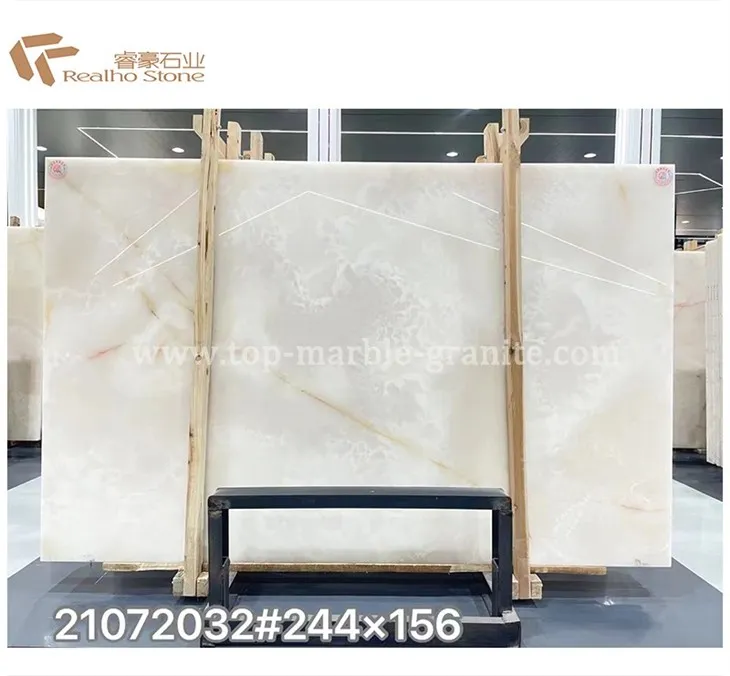 White Onyx marble Slabs
