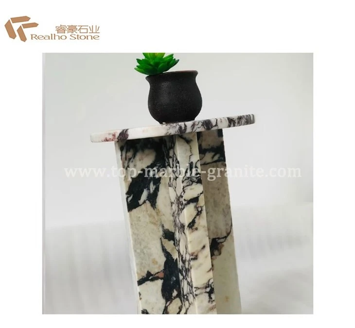 calacatta viola marble table