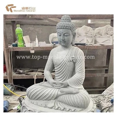 Mano - Statue Buddha intagliata di pietra naturale