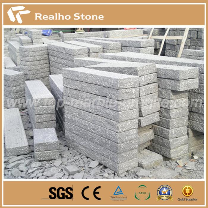 Grey Color Garden Pineapple Handmade Granite kerbs stone