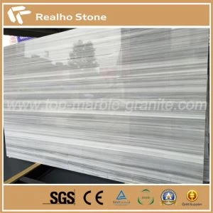 Lastra di marmo bianco marmara importato bianco e grigio venatura del legno