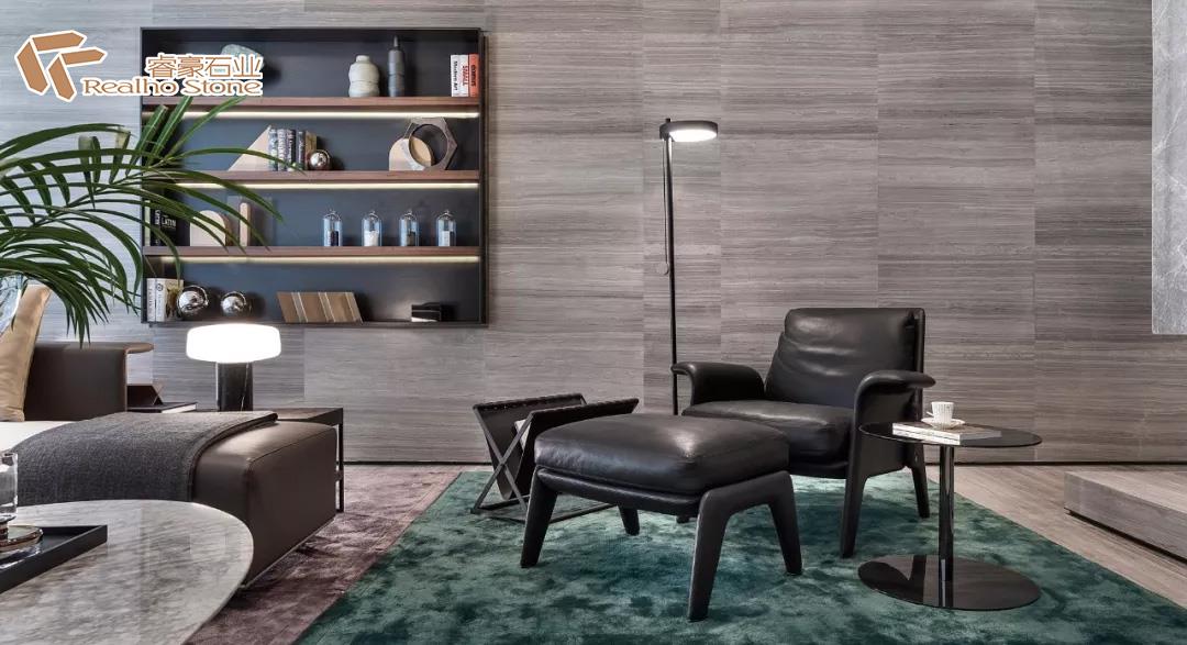 Custodia in marmo grigio per la decorazione domestica