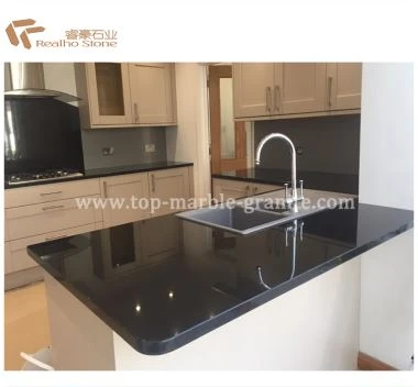Top da cucina in granito nero assoluto