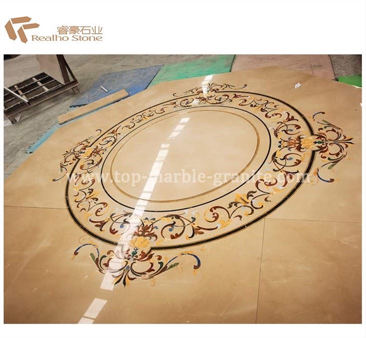 Marble Large Medallion With 3D Cutting For Flooring