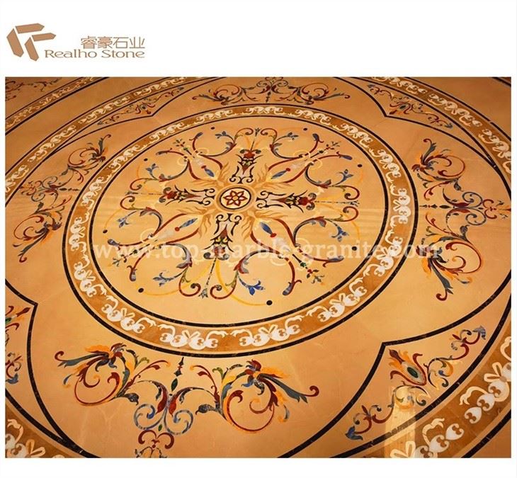 Marble Large Medallion With 3D Cutting For Flooring
