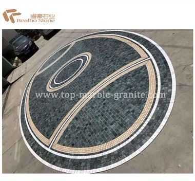 Piastrelle per pavimenti in mosaico in marmo verde