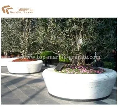 Vaso di fiori in pietra per giardino decorativo