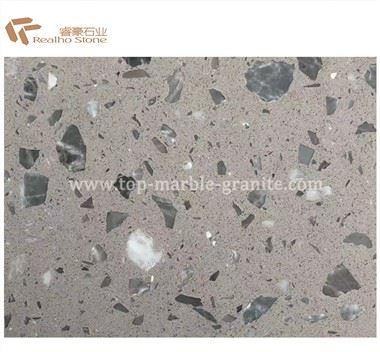 Piastrella in terrazzo grigio di fabbrica